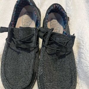 Hey Dude Women's Black Flats